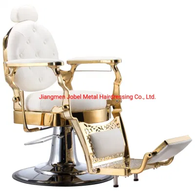Wholease Gold Aluminum Salon Barber Furniture Chair Supplier