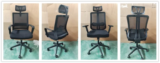China Whosales Modern Comfortable Swivel Fabric Chair High Back Mesh Ergonomic Executive Revolving Conference/Office Chair Price for Home Office/Meeting Use