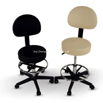 Master Chair Beauty Salon Furniture Saddle Stool Adjustable With Back Rest (ZG29